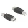 Adapteris USB tipo B į A, DeLOCK 67199, juodas
