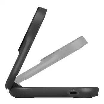 Belaidis įkroviklis Belkin UltraCharge 25 W Qi2 2 viename magnetinis USB-C juodas apvalus