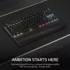 Corsair K70 CORE TKL klaviatūra žaidimams USB + RF belaidis + Bluetooth QWERTZ vokiška juoda