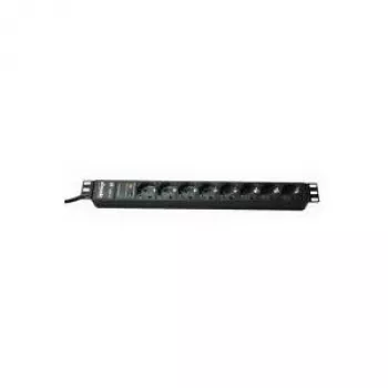 Bachmann 19 inch ilgintuvas 8x Schuko 2m H05VV-F 3G 1,50mm²