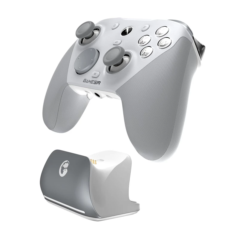 Žaidimų pultas GameSir G7 PRO Mech White – belaidis / laidinis, ergonomiškas dizainas