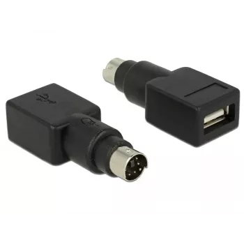 Keitiklis lizdo tipo DeLOCK 65898 PS/2 į USB-A