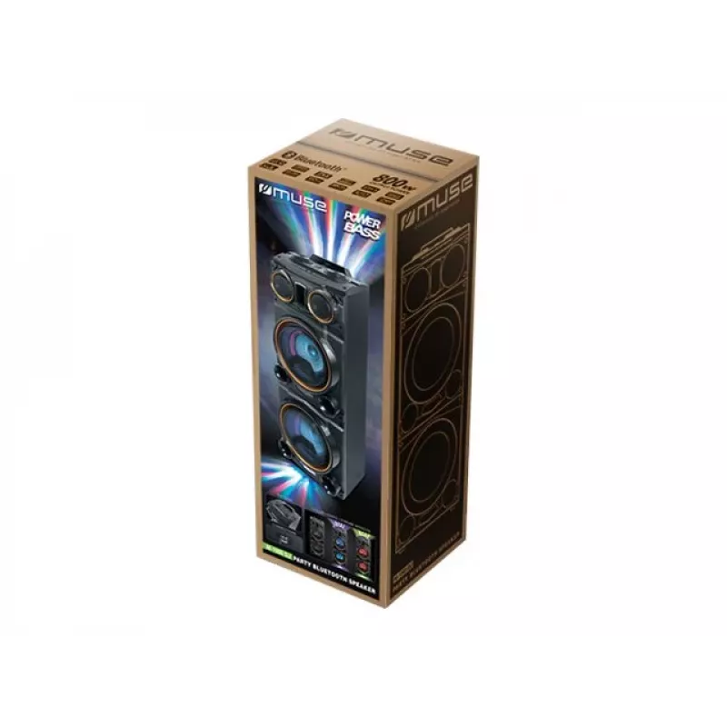 Muse M-1988 DJ nešiojamas/party garsiakalbis Juodas 800 W