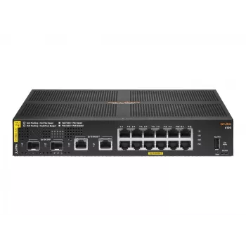 HPE Aruba Networking 6100 12G Class4 PoE 2G/2SFP+ 139W valdomas L3 Gigabit Ethernet jungiklis su PoE, 1U, juodas