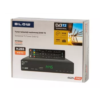 Skaitmeninis TV imtuvas BLOW 4625FHD DVB-T2 H.265, HDMI, USB, SCART, Ethernet, S/PDIF