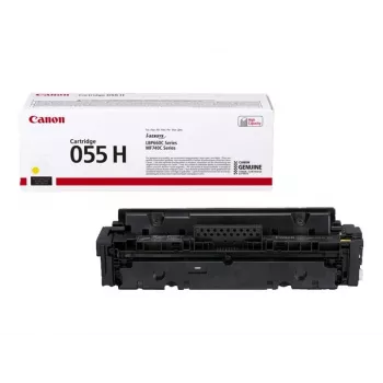 Canon 055H kasetė su toneriu 1 vnt. Originali Geltona
