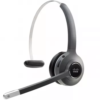 Ausinės Cisco 561 – belaidės vienpusės antausinės DECT ausinės su baze, 50–18 000 Hz, 100 m diapazonas, 74,5 g, anglies spalvos