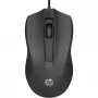HP laidinė pelė 105, ambidekstrinė, optinė, USB-A, 1600 DPI, juoda