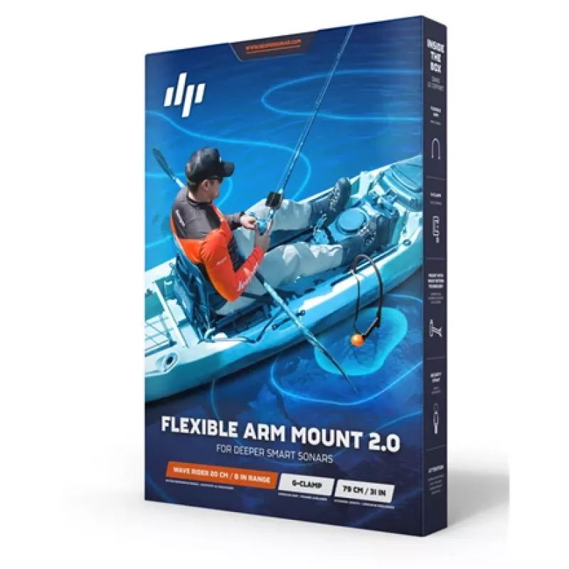Deeper Flex Arm 2.0 Active Holder Radar Black laikiklis