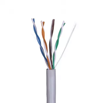 Q-LANTEC UTP kabelis 4PR Cat.5e PVC 305m - ribotas leidimas (KIU5PVC305NC)