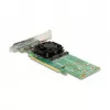 DeLOCK PCI Express x16 kortelė su 4 vidiniais NVMe M.2 Key M lizdais – Low Profile formos faktorius