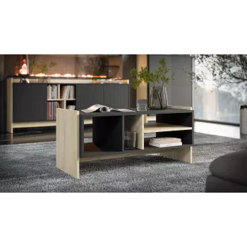 Cama PORTO bench/table 100x50x46 oak/Juoda