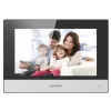 Hikvision DS-KH6320-WTE2 vaizdo domofono sistema 17,8 cm (7 inch) juoda, pilka