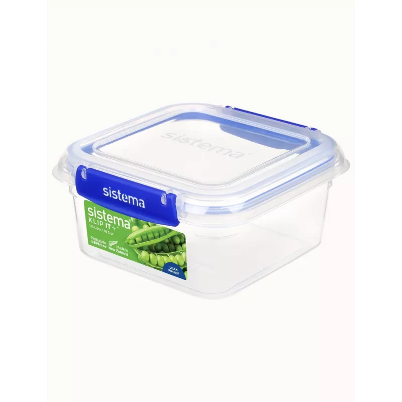 Sistema Plastics 881650, kvadratinis indas, 1,15 l, skaidrus, plastikinis, Naujoji Zelandija