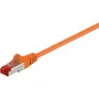 Wentronic Goobay CAT 6 jungiamasis laidas, S/FTP (PiMF), oranžinis, 10 m - LSZH be halogenų, varinis (93469)