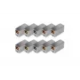 Digitus CAT 5e RJ45 mova jungtis, 10 vnt., auksuoti kontaktai, sidabrinė