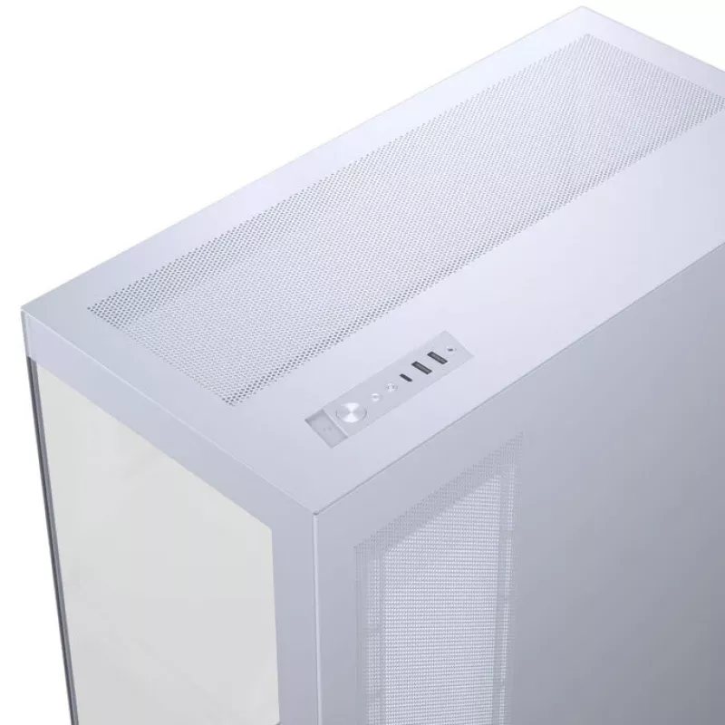 PHANTEKS NV-Series NV5 MK2 ATX korpusas, grūdintas stiklas, DRGB - matinė balta + 3 vnt. M25 Gen2 PWM D-RGB atvirkštinės mentės ventiliatoriai + 1 įprastas ventiliatorius - 120mm
