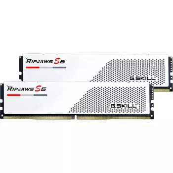G.Skill Ripjaws S5 96 GB (2x 48 GB) DDR5-6000 MHz atminties rinkinys, baltas, F5-6000J3036F48GX2-RS5W, INTEL XMP