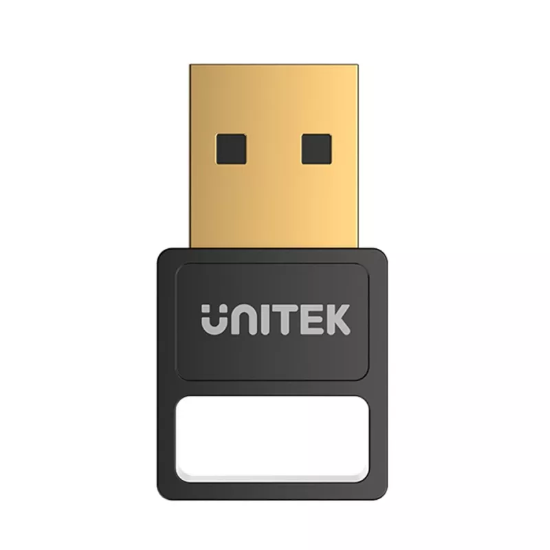 USB Bluetooth Adapter Unitek B105B — USB 2.0 Type-A, BLE v5.3, 3 Mbit/s, juodas, Plug-and-Play