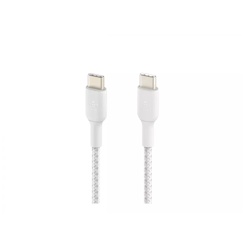 Pintas USB-C į USB-C laidas, 1 m, baltas
