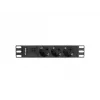 Lanberg PDU-03E-0200-BK maitinimo skirstytuvas (PDU) 3 AC lizdai 1U juodas