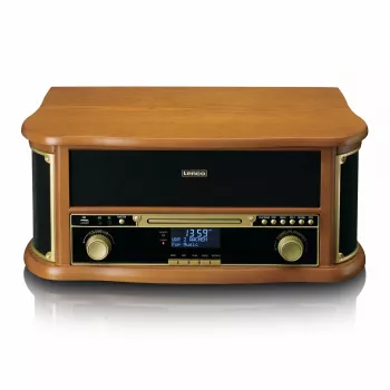 Patefonas Lenco TCD-2571WD 10W Medinis DAB FM Bluetooth
