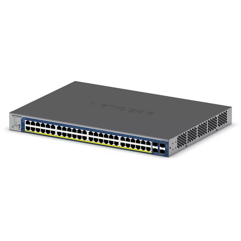 NETGEAR GS752TXP 52 prievadų PoE Gigabit/10G krovimo išmanusis jungiklis