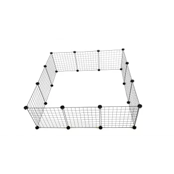 Šunų voljeras c&c Modular 145×75×37 cm – vidaus/lauko narvas, juodos spalvos