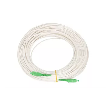 Extralink Patchcord SC/APC-SC/APC 60m vienmodis Simplex G.657A1 3mm