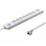 Apsauginis filtras Qoltec 50293 Baltas 8 lizdai 230 V