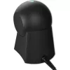 Stalinis brūkšninių kodų skaitytuvas QOLTEC 50857 — 1D/2D, USB, ABS korpusas, juodas, 1,75 m laidas