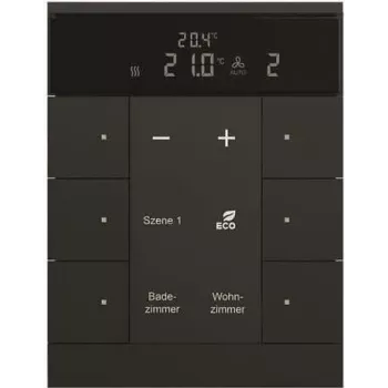 Busch-Jaeger HVAC pavaldus įrenginys 6 krypčių, BE, juodas, matinis SBS/U6.0.11-885 (2CKA006330A0034)