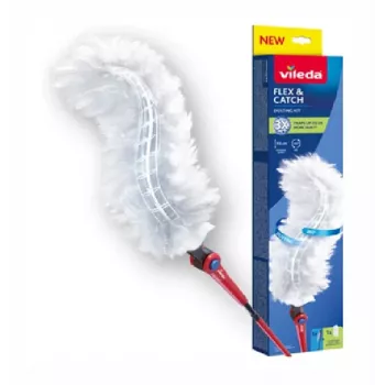 Vileda dulkių samtelis su ilga rankena + 1 Flex&Catch priedas