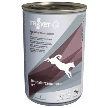 Trovet Hypoallergenic IPD drėgnas maistas šunims su vabzdžiais, 400 g
