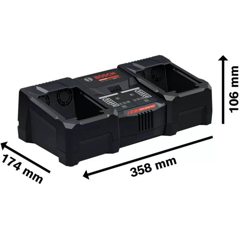 Baterijų įkroviklis Bosch EXPERT EXAL18V2-320 18V 2A Bosch 18V akumuliatoriams