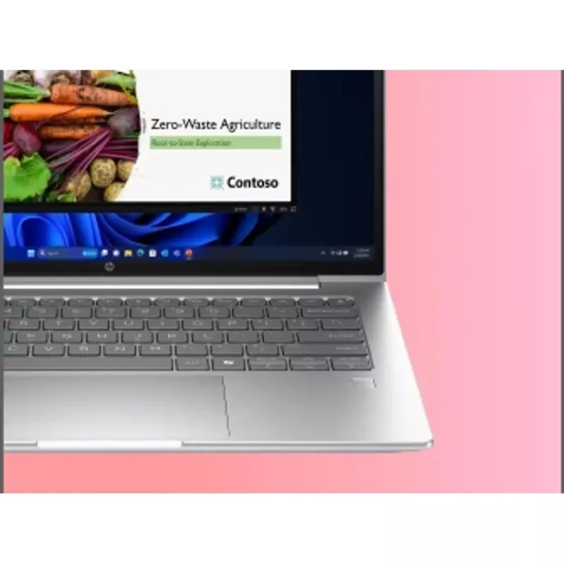 HP ProBook 4 G1i nešiojamas kompiuteris AI - 177 laipsnių vyriai - Intel Core Ultra 7 255U / 2 GHz - Win 11 Pro - Intel Graphics - 24 GB RAM - 512 GB SSD NVMe - 35,6 cm (14 colių)