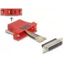 DeLOCK D-Sub 25 kontaktų moteriškas į RJ45 moterišką adapterio komplektas raudonas VGA RJ-45