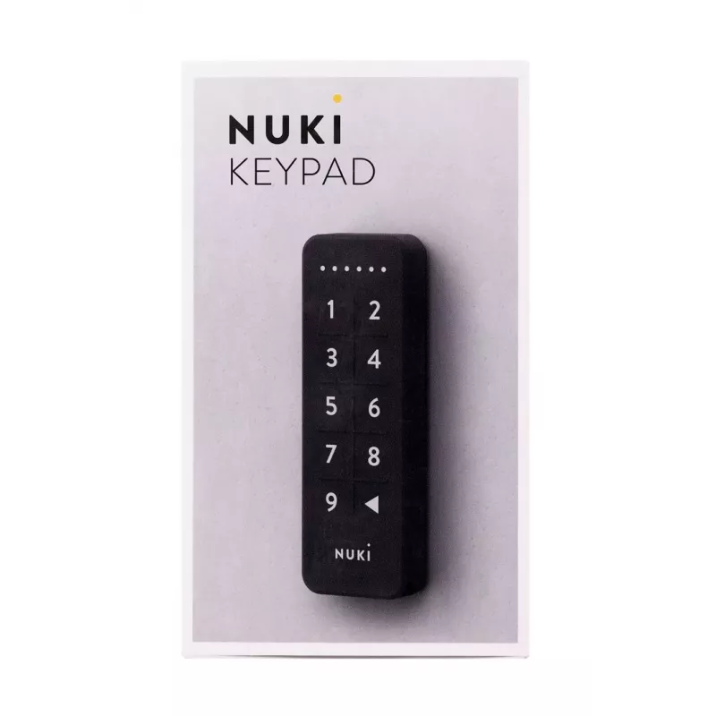 Išmanus durų spynos modulis NUKI Bluetooth 5.0 IP65 kodinis užraktas CR2032 baterijos