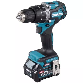 Makita besmūgis rotacinis plaktukas / gręžtuvas 2 greičiai, raktinis griebtuvas 13 mm, 64 N·m, 2 baterijos ir įkroviklis, 40 V