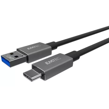 USB laidas Emtec ECCHAT700TCU3 1,2m USB 3.2 Gen 2 juodas