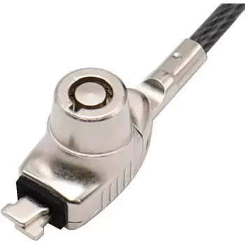Manhattan Laptop Lock (Nano) su dviem rakteliais, 1,8 m plieninis kabelis