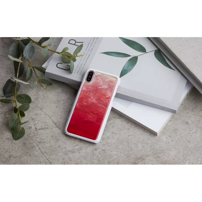 Korpusas iKins iPhone XS / iPhone X — Pink Lake White apsauginis dėklas