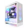 PC korpusas NZXT H7 Flow RGB Midi Tower Baltas — Grūdintas stiklas, EATX, Priekyje 3×120mm, USB-C