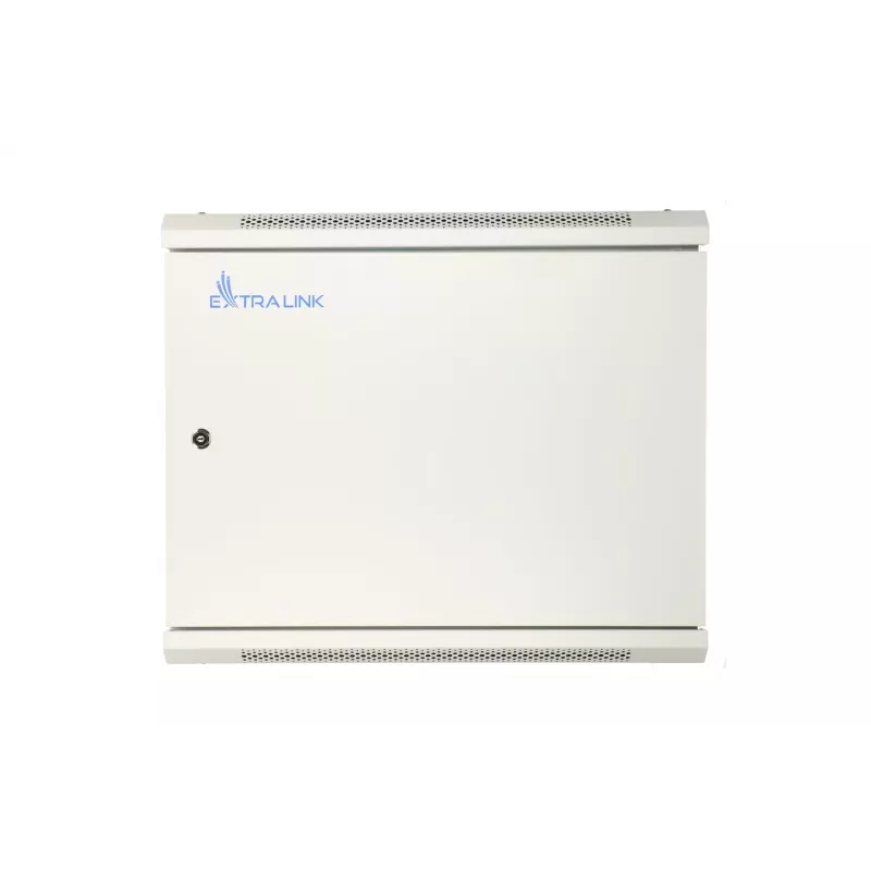 Extralink sieninis stovo korpusas 9U 600x600 ASP pilkas, metalinėmis durelėmis
