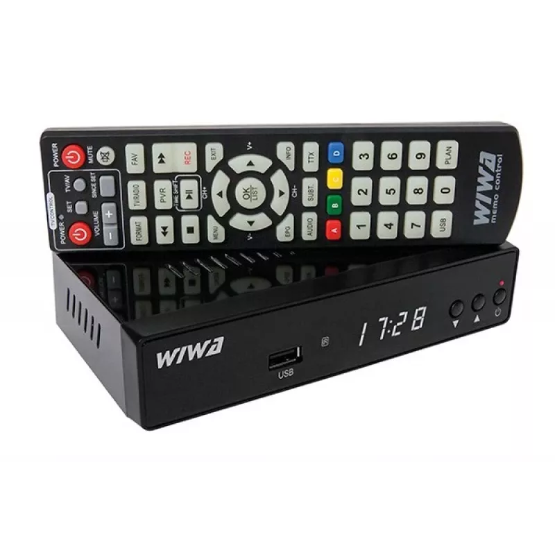 TV priedėlis WIWA H.265 MAXX — DVB-T / DVB-T2 skaitmeninis imtuvas su H.265 (HEVC) palaikymu