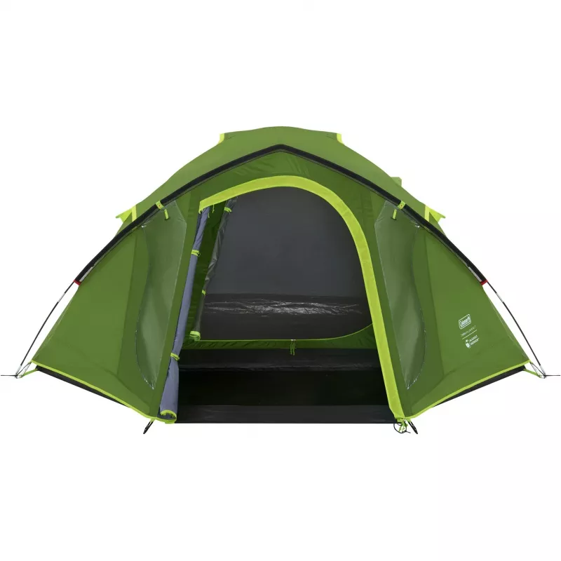 Coleman palapinė Dome Tent Darwin 4 Plus Blackout – 4 vietų tunelinė palapinė su prieškambariu, tamsiai žalia/šviesiai žalia