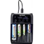 VOLTCRAFT IPC-2 Įkroviklis: NiMH, NiCd, LiIon, LiFePO baterijoms (AAAA, AAA, AA, C, Sub-C, A, 10440, 14500, 14650, 16340, 17355, 17500, 17650, 17670) (IPC-2)