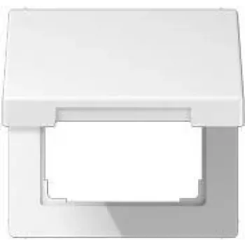 Jung LS 990 BFKL WW (LS990BFKLWW) – Vyrių dangtelis su dengiamąja plokšte 50x50mm