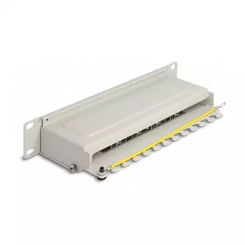 DeLOCK 10 colių skydinė plokštė 8 prievadai Cat.6A 1U pilka