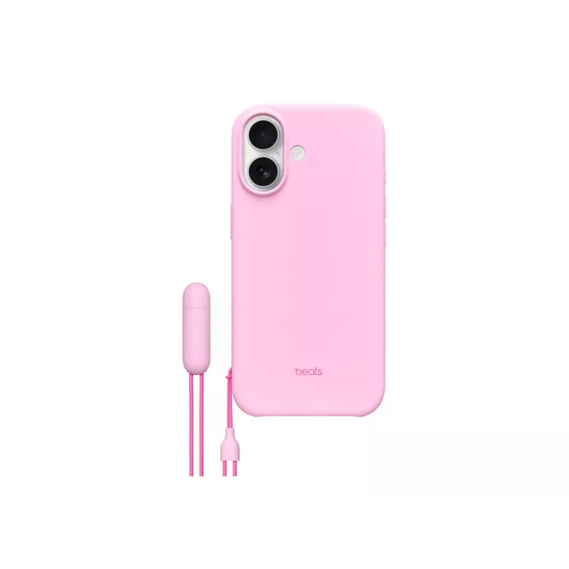Dėklas su atrama iPhone 17 Apple Beats su MagSafe ir kameros valdymu, Pebble Pink, PC ir mikropluoštas